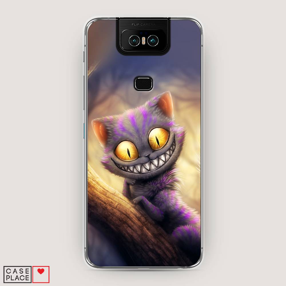 фото Чехол awog "cheshire cat" для asus zenfone 6 zs630kl