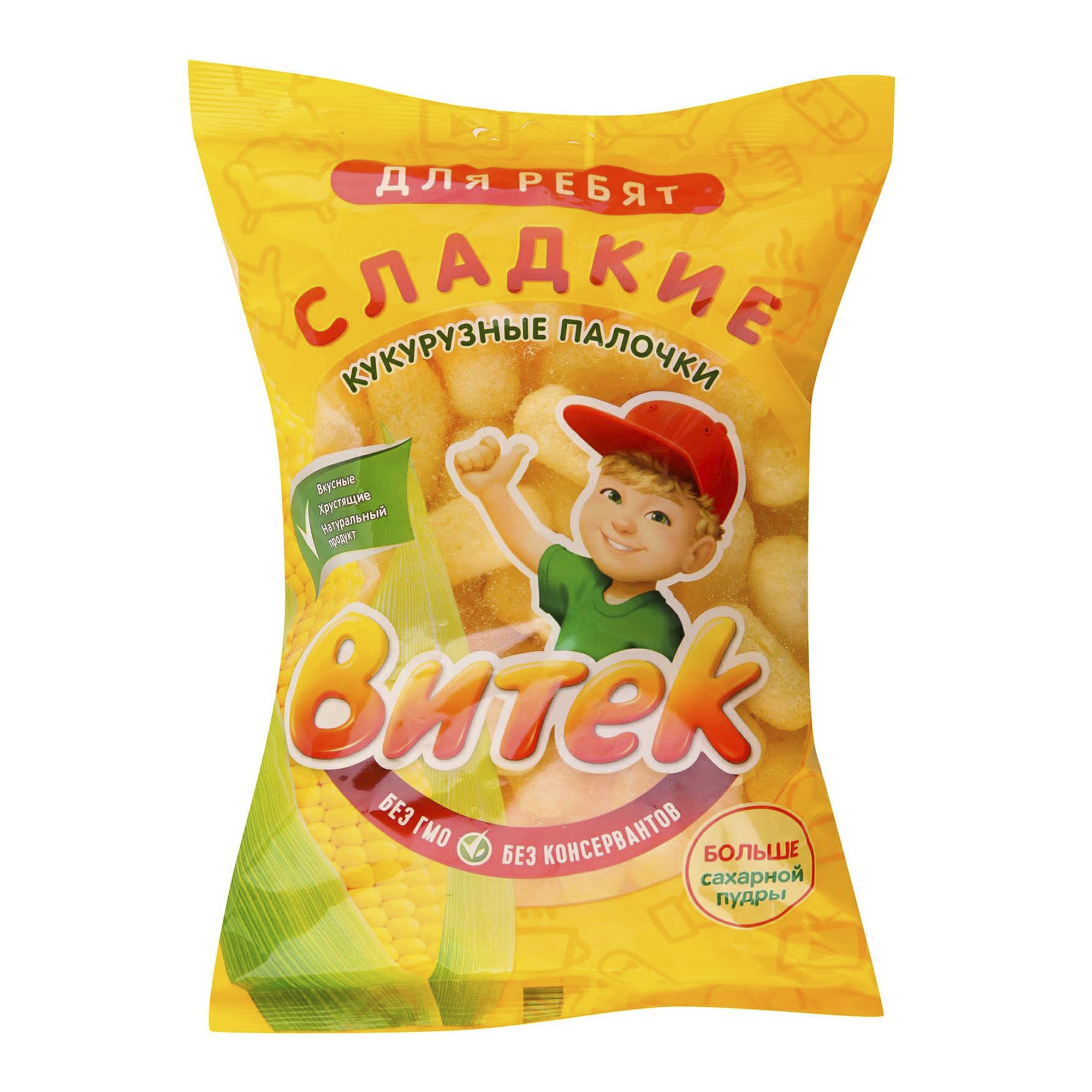 

Кукурузный палочки Витек сладкие 60 г