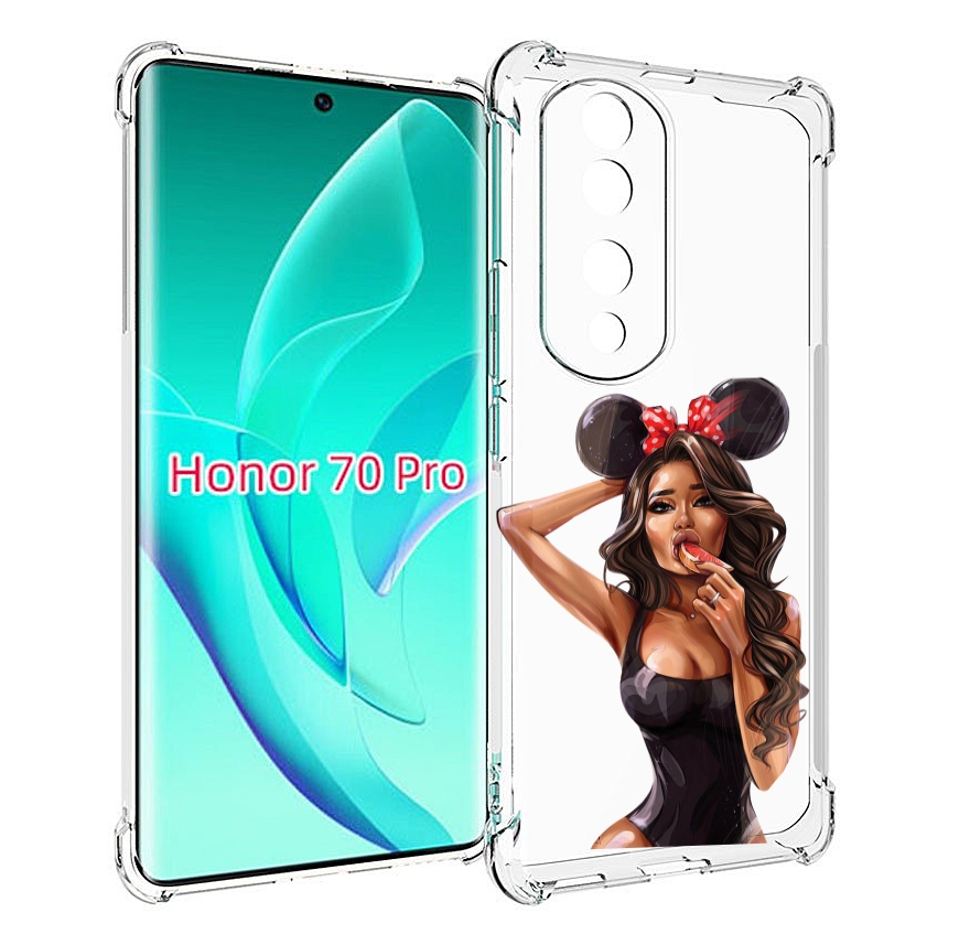 

Чехол MyPads девушка-с-грейпфрутом женский для Honor 70 Pro / 70 Pro Plus, Прозрачный, Tocco