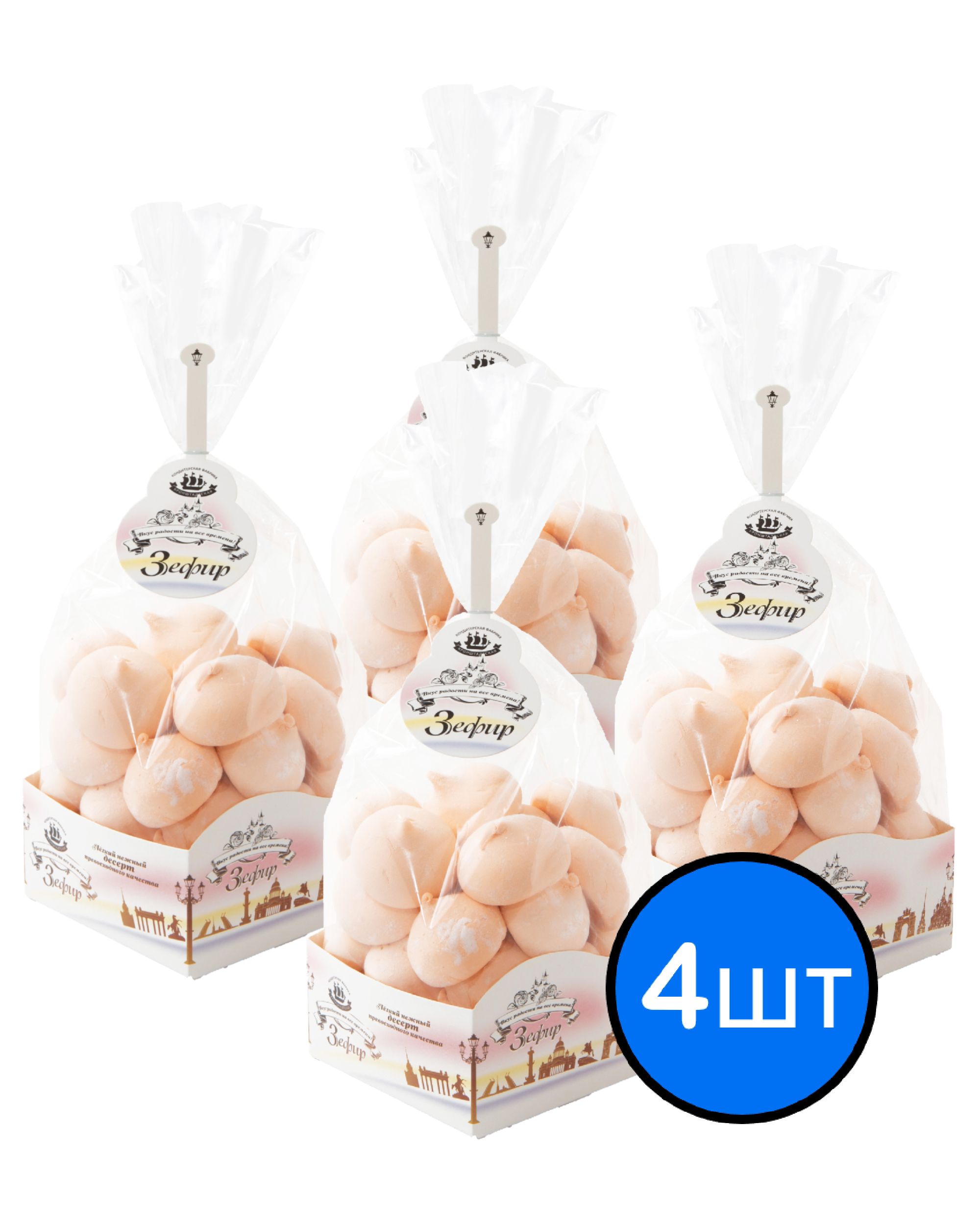 

Зефир МАНГО "Итальянский десерт", КФ КРОНШТАДТСКАЯ, 380г х 4шт