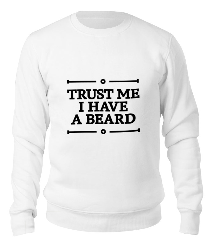 

Свитшот унисекс Printio Trust me белый M, Trust me