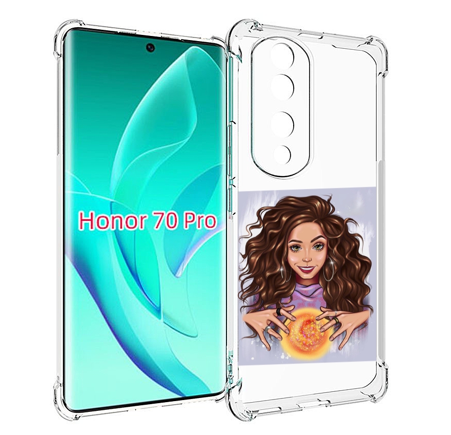 

Чехол MyPads девушка-волшебница для Honor 70 Pro / 70 Pro Plus, Прозрачный, Tocco