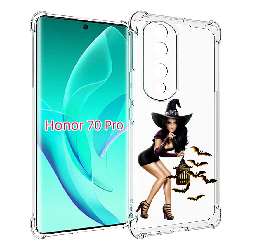 

Чехол MyPads девушка-ведьма женский для Honor 70 Pro / 70 Pro Plus, Прозрачный, Tocco