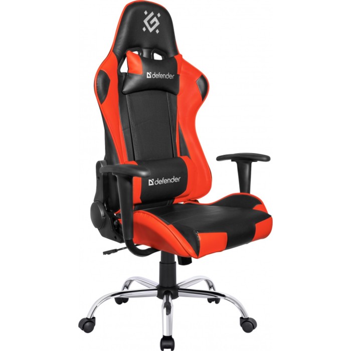 

Кресло игровое Defender Azgard, до 160 кг, экокожа, черно-красное
