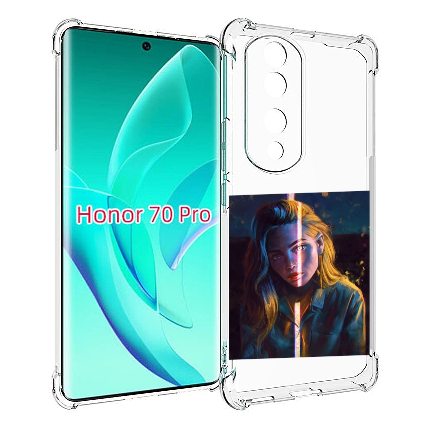 

Чехол MyPads девушка-в-тени для Honor 70 Pro / 70 Pro Plus, Прозрачный, Tocco