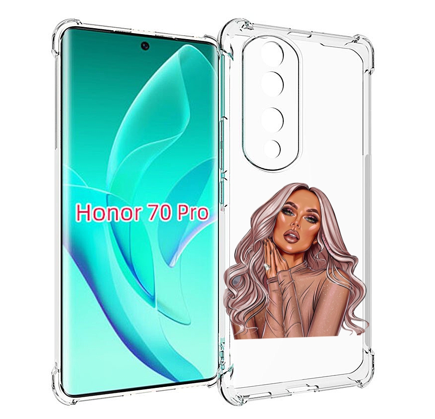 

Чехол MyPads девушка-в-коричневых-оттенках для Honor 70 Pro / 70 Pro Plus, Прозрачный, Tocco
