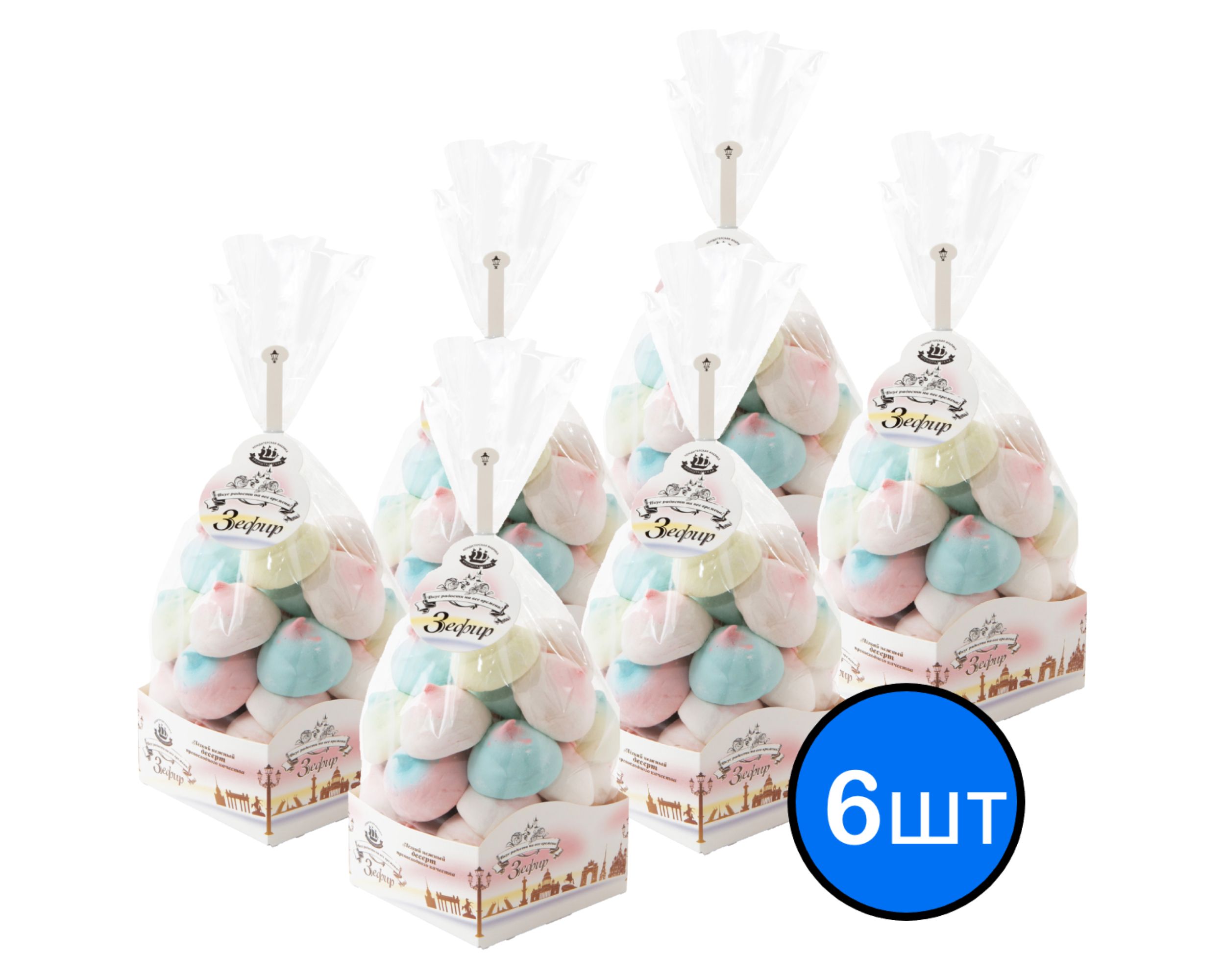 

Зефир БЛЮ КЮРАСАО "Итальянский десерт", КФ КРОНШТАДТСКАЯ, 380г х 6шт