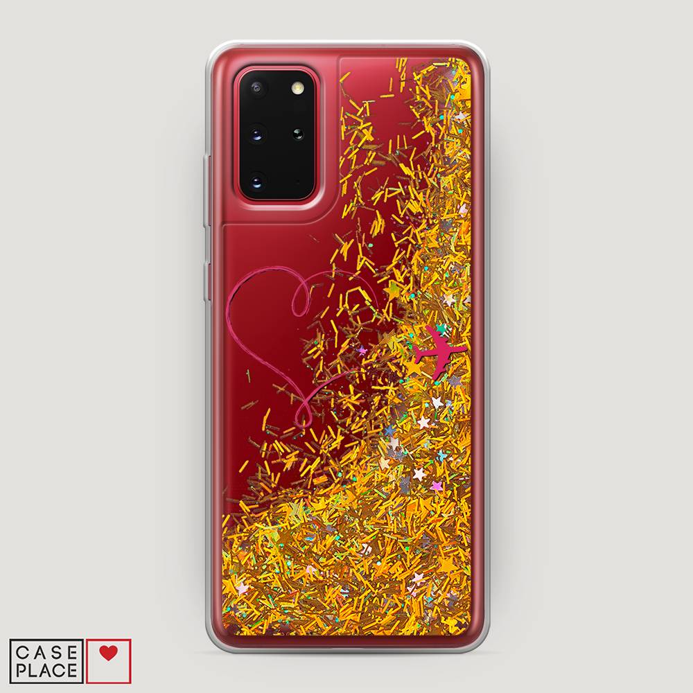 

Чехол Awog на Samsung Galaxy S20 + "Сердце и самолет", Красный, 29390-1
