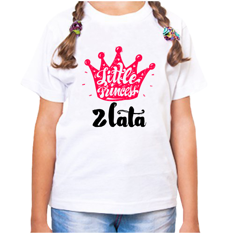 

Футболка девочке белая 24 р-р little princess злата, Белый, fdd_little_princess_Zlata