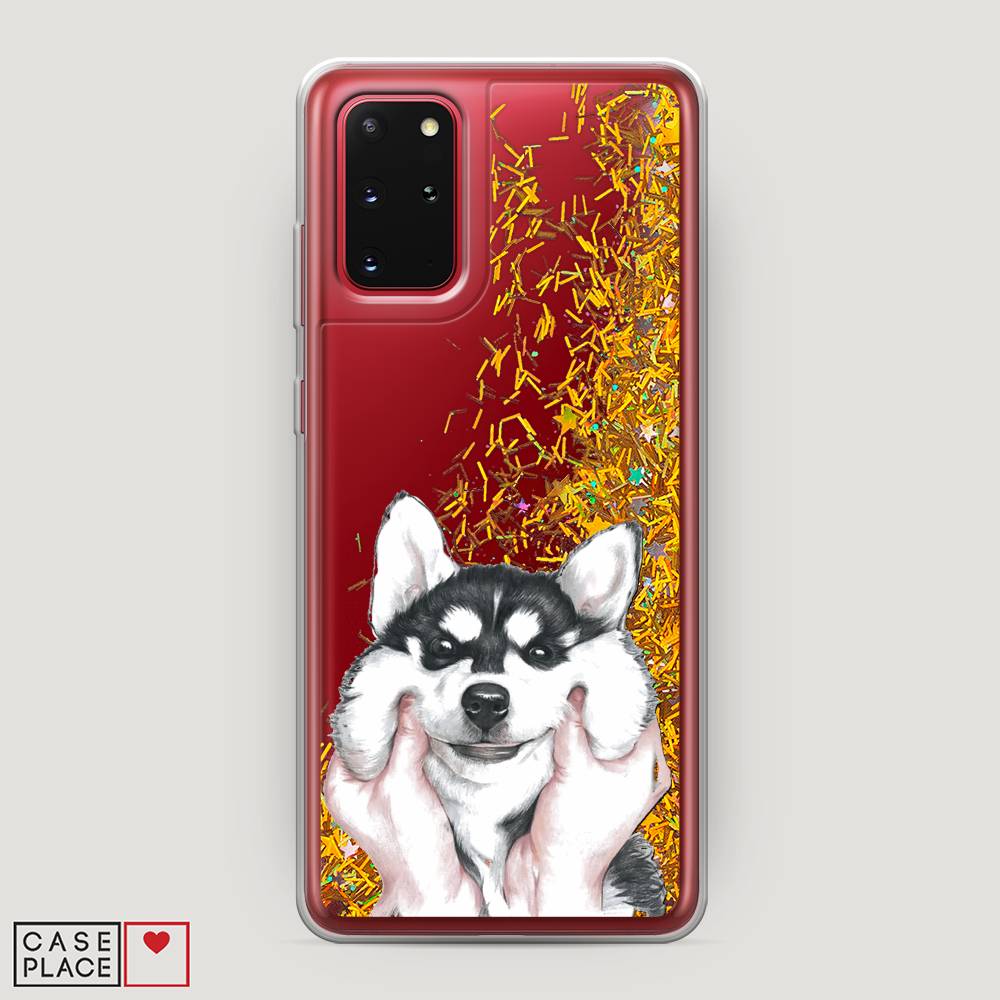 

Чехол Awog на Samsung Galaxy S20 + "Щечки хаски", Серый, 29390-1
