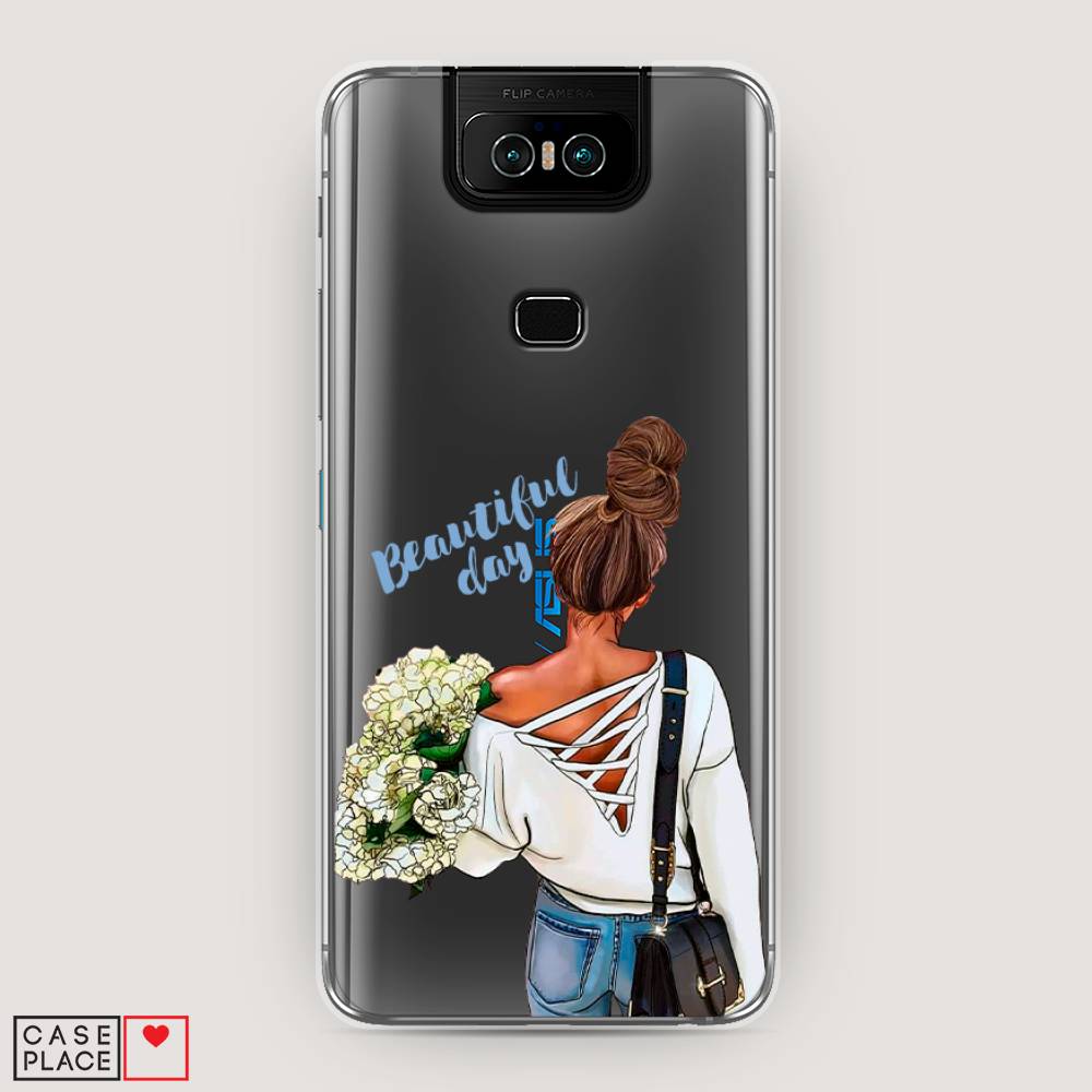 фото Чехол awog "beautiful day vector" для asus zenfone 6 zs630kl