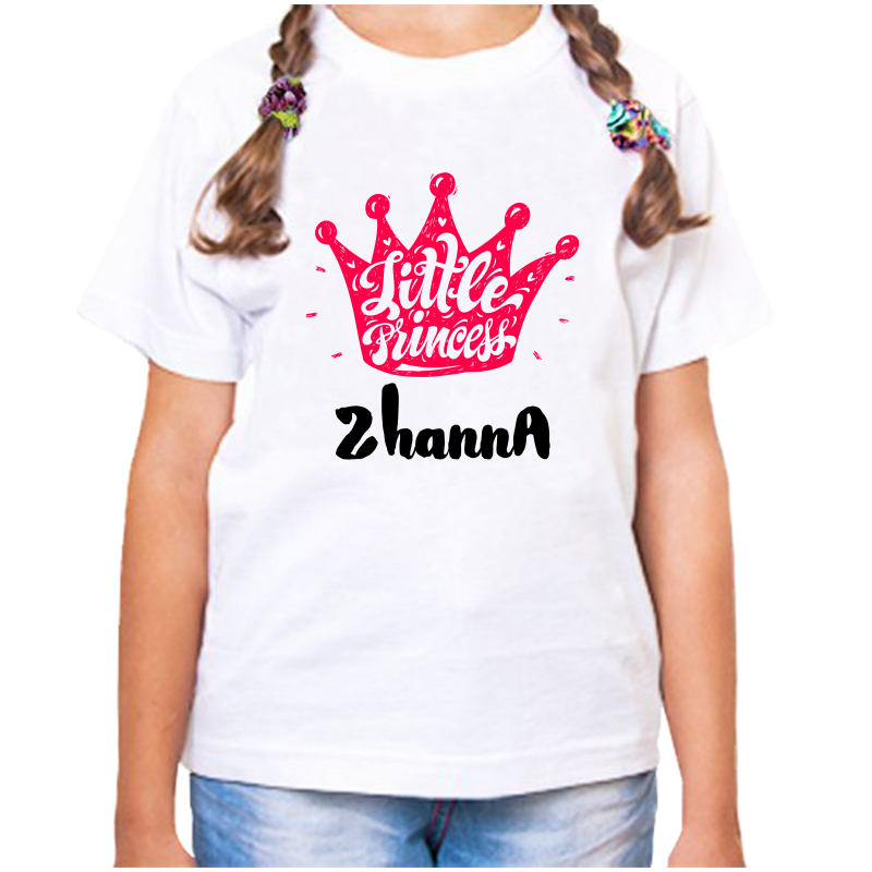 

Футболка девочке белая 28 р-р little princess жанна, Белый, fdd_little_princess_zhanna