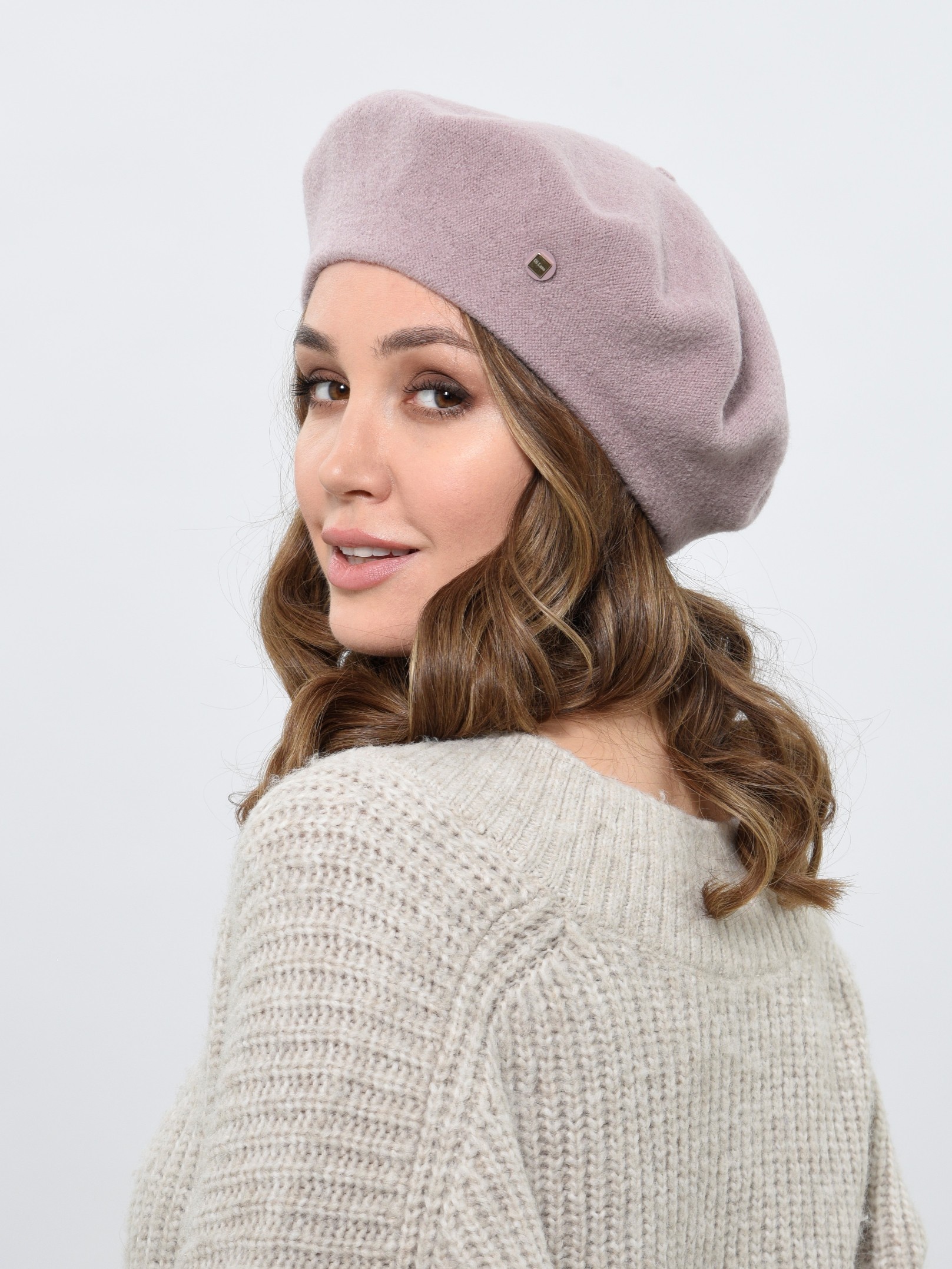 

Берет женский Di Lana 12 ковыль, р.56-58, 12