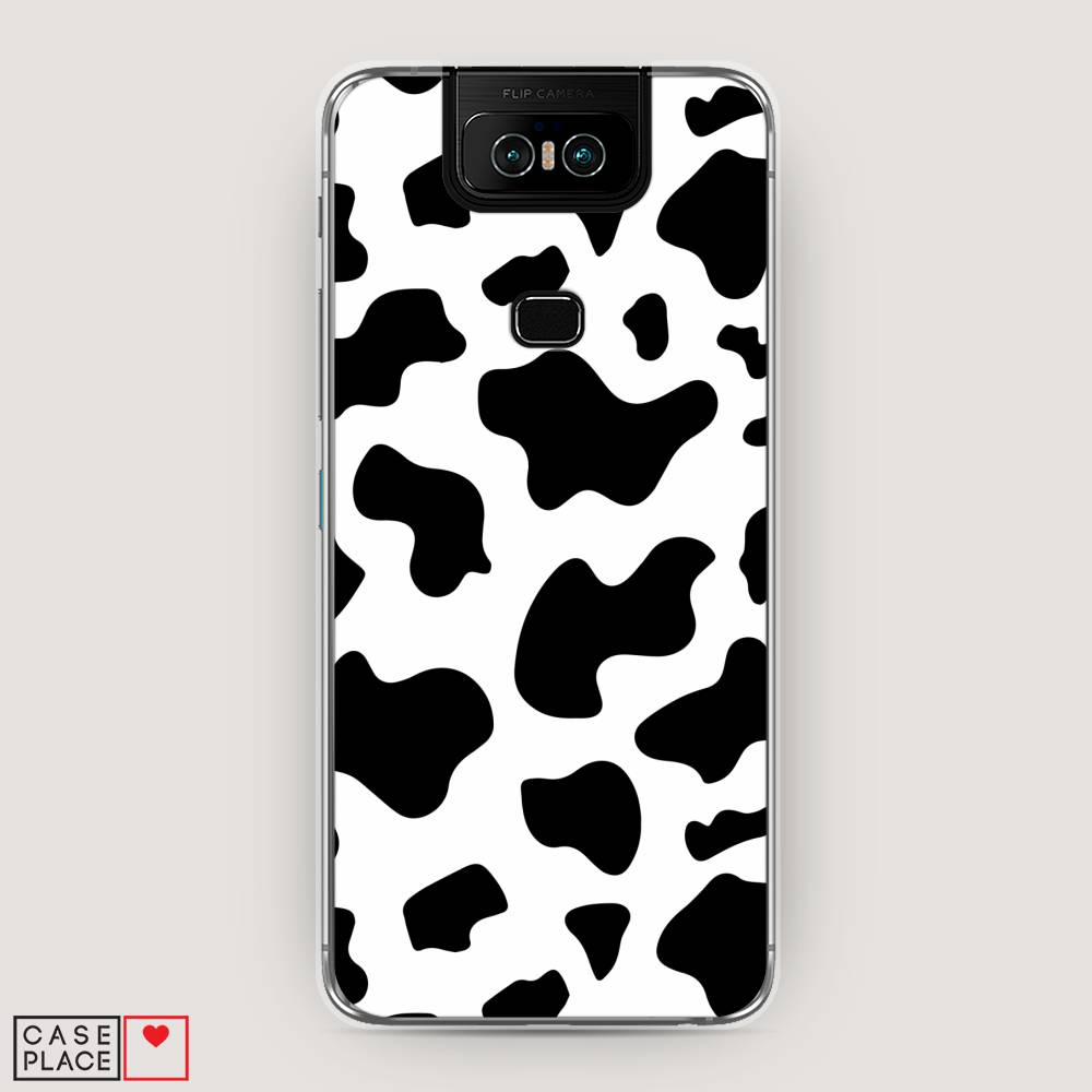

Чехол Awog на Asus Zenfone 6 ZS630KL "Пятна коровы", Белый;черный, 43950-1