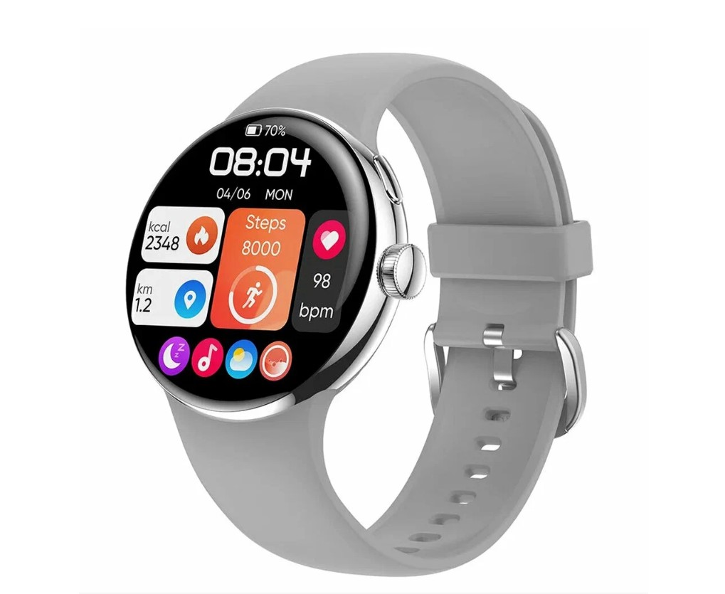 Смарт-часы Wifit WiWatch R1 IP68 серебристый/серый (WIF-WF004SI)