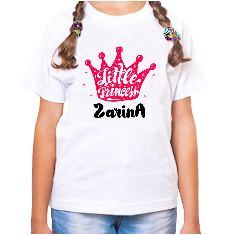 

Футболка девочке белая 30 р-р little princess зарина, Белый, fdd_little_princess_zarina