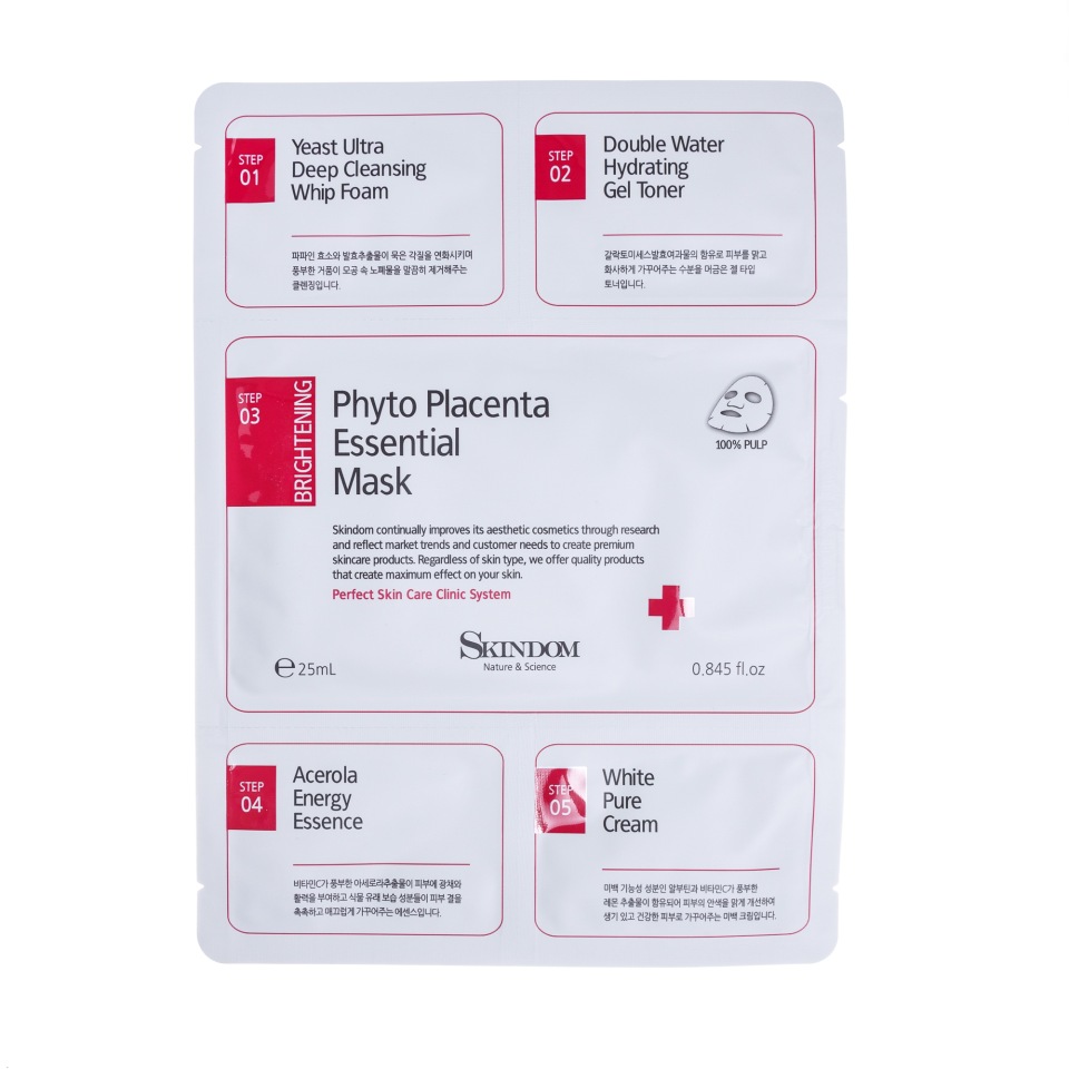 Маска для лица 5 шагов, для улучшения цвета лица 5STEP MASK SHEET 34 мл