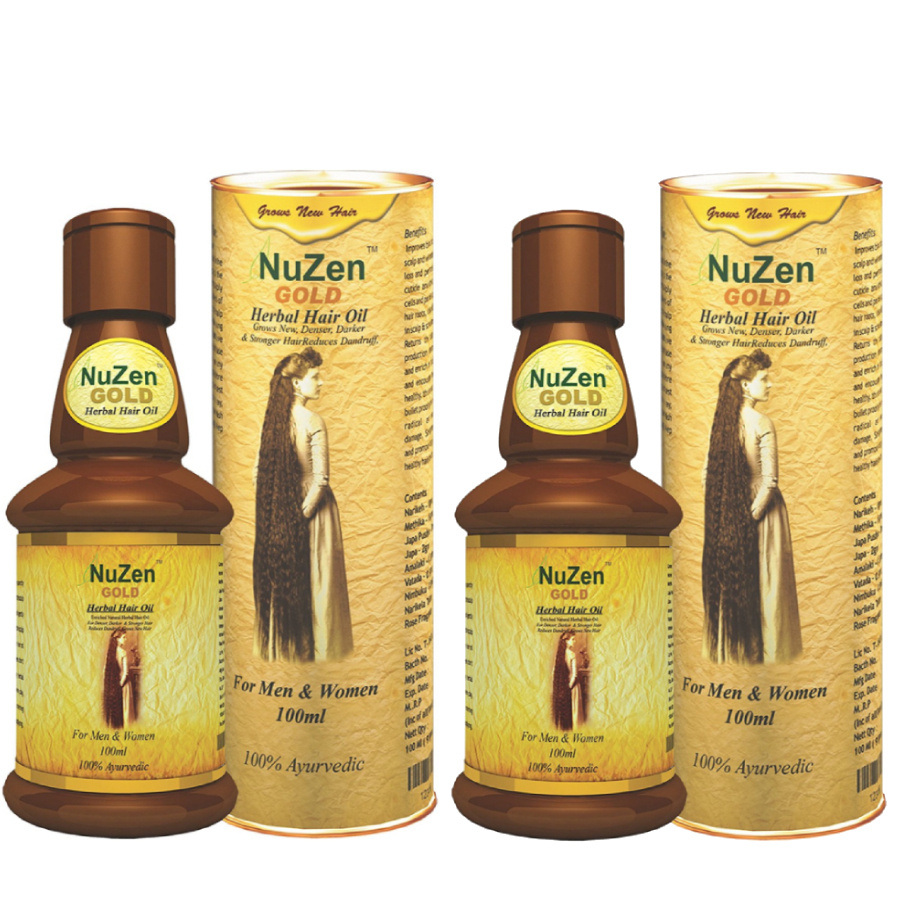 Купить Nuzen Herbals Лечебный комплекс от выпадения волос Нузен для роста волос, 2 шт., Nuzen Herbals Лечебный комплекс от выпадения волос: Масло для роста, оздоровления и остановки выпадения волос