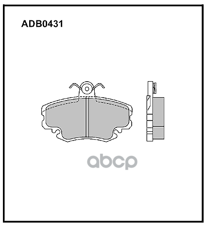 

Тормозные колодки ALLIED NIPPON дисковые передние adb0431