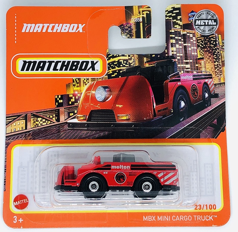 Машинка Mattel Matchbox MBX MINI Cargo Truck, 023 из 100 original mattel matchbox 1 64 car diecast 70 years 1975 opel kadett 1971 mgb vehicle model toys for boy collection birthday gift