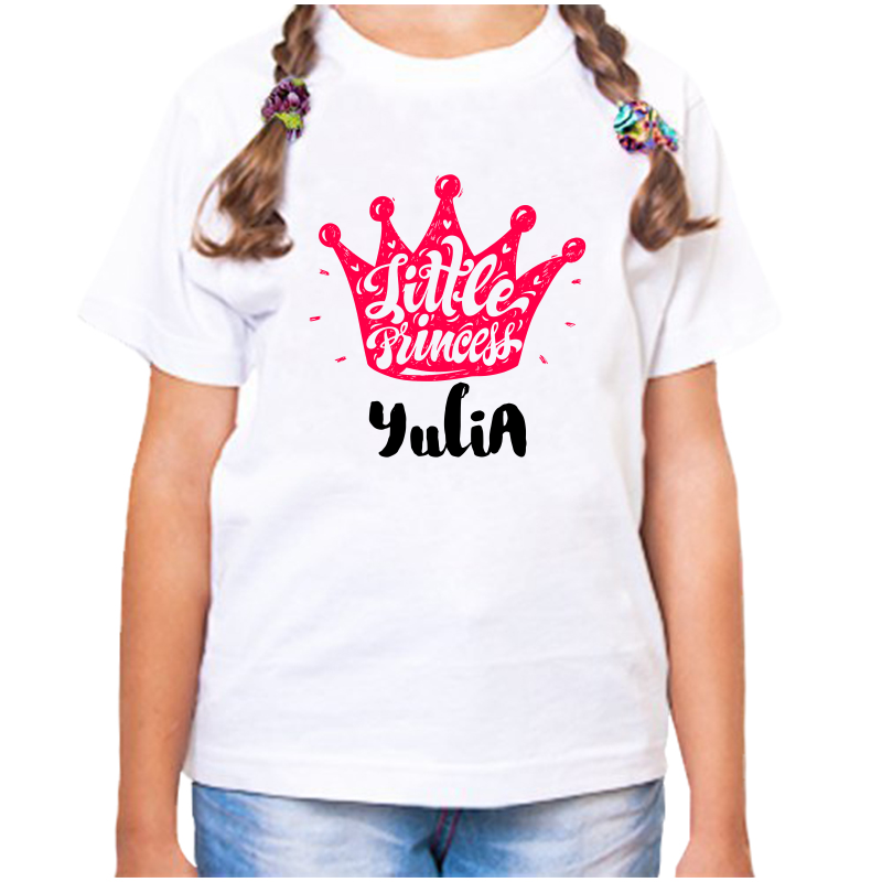 

Футболка девочке белая 24 р-р little princess юлия, Белый, fdd_little_princess_yulia