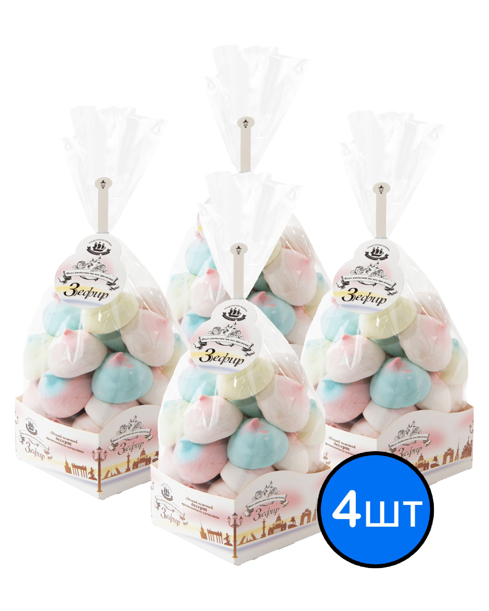 

Зефир БЛЮ КЮРАСАО "Итальянский десерт", КФ КРОНШТАДТСКАЯ, 380г х 4шт