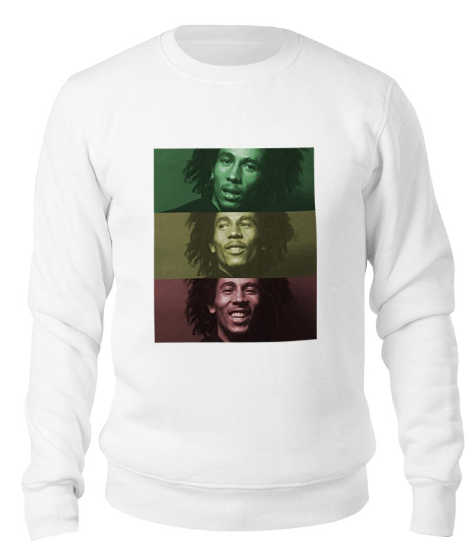 

Свитшот унисекс Printio Bob marley белый M, Bob marley