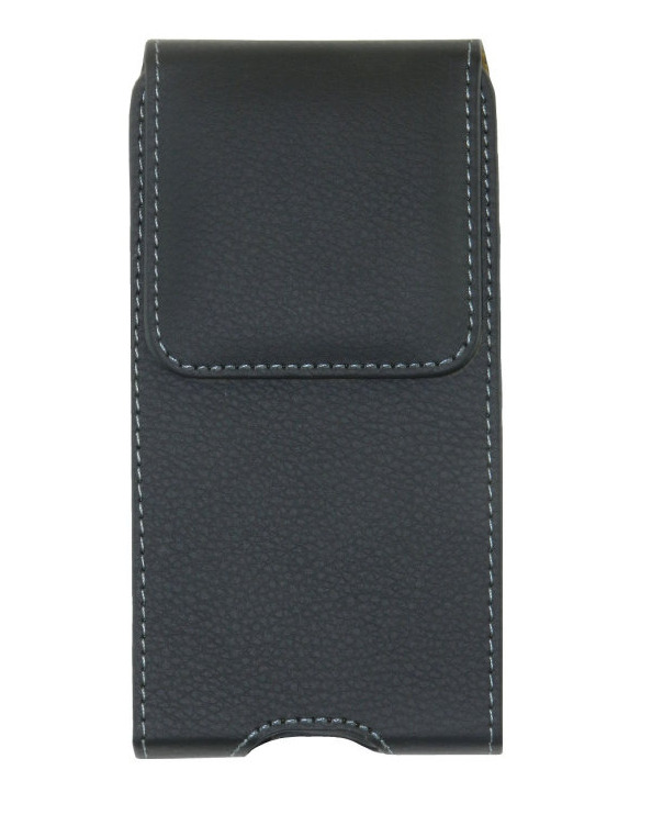 фото Чехол сумка кобура для телефона вертикальный размер 65 мм на 135 мм на ремень пояс черный nobrand