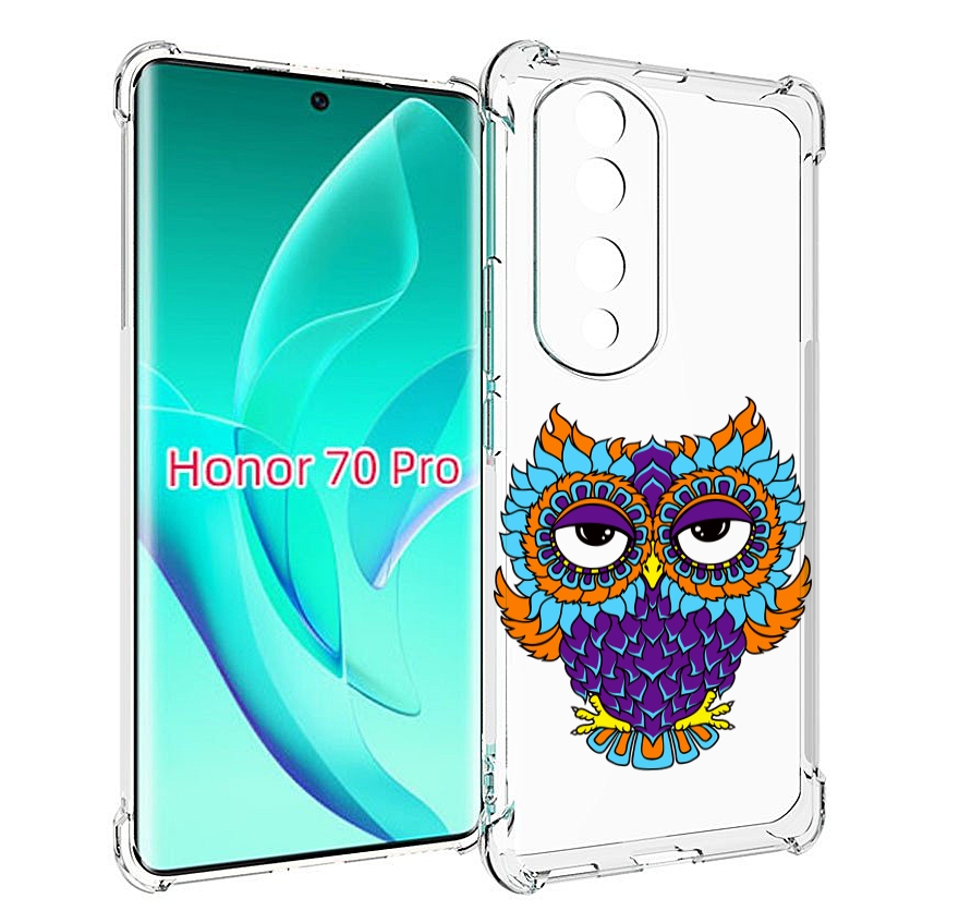 

Чехол MyPads Цветная сова для Honor 70 Pro / 70 Pro Plus, Прозрачный, Tocco