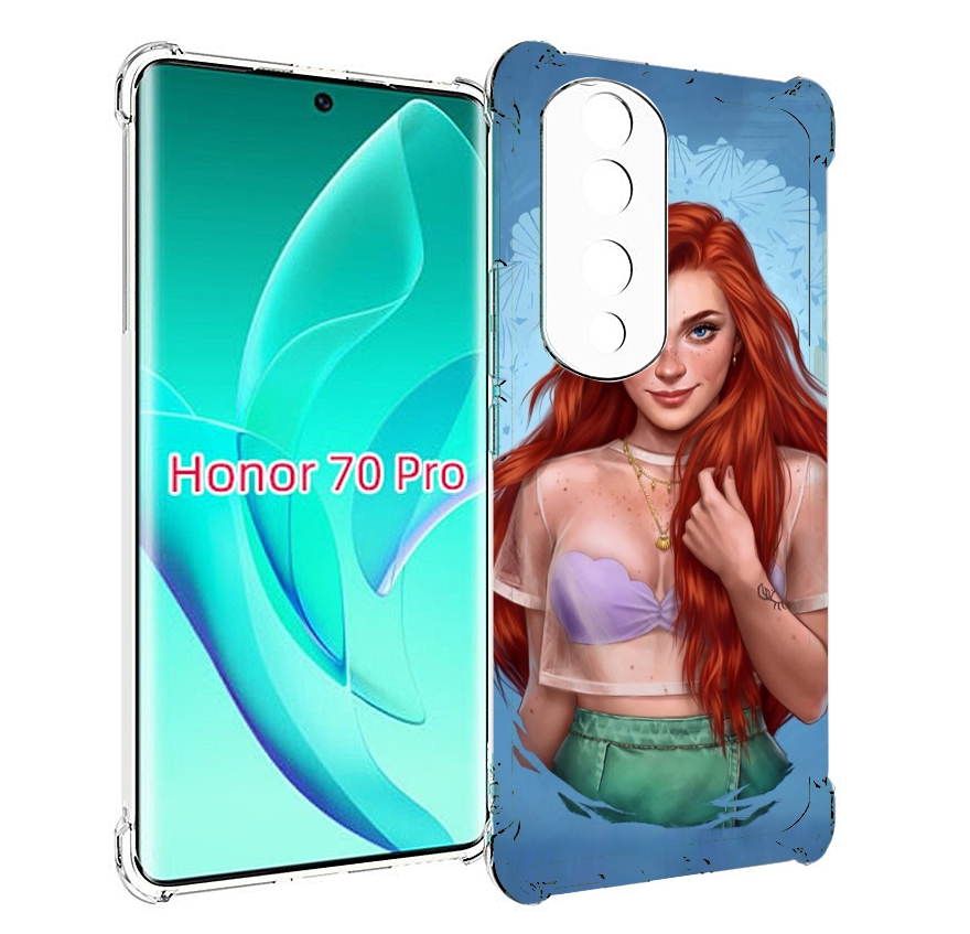 

Чехол MyPads девушка-в-голубом-фоне женский для Honor 70 Pro / 70 Pro Plus, Прозрачный, Tocco