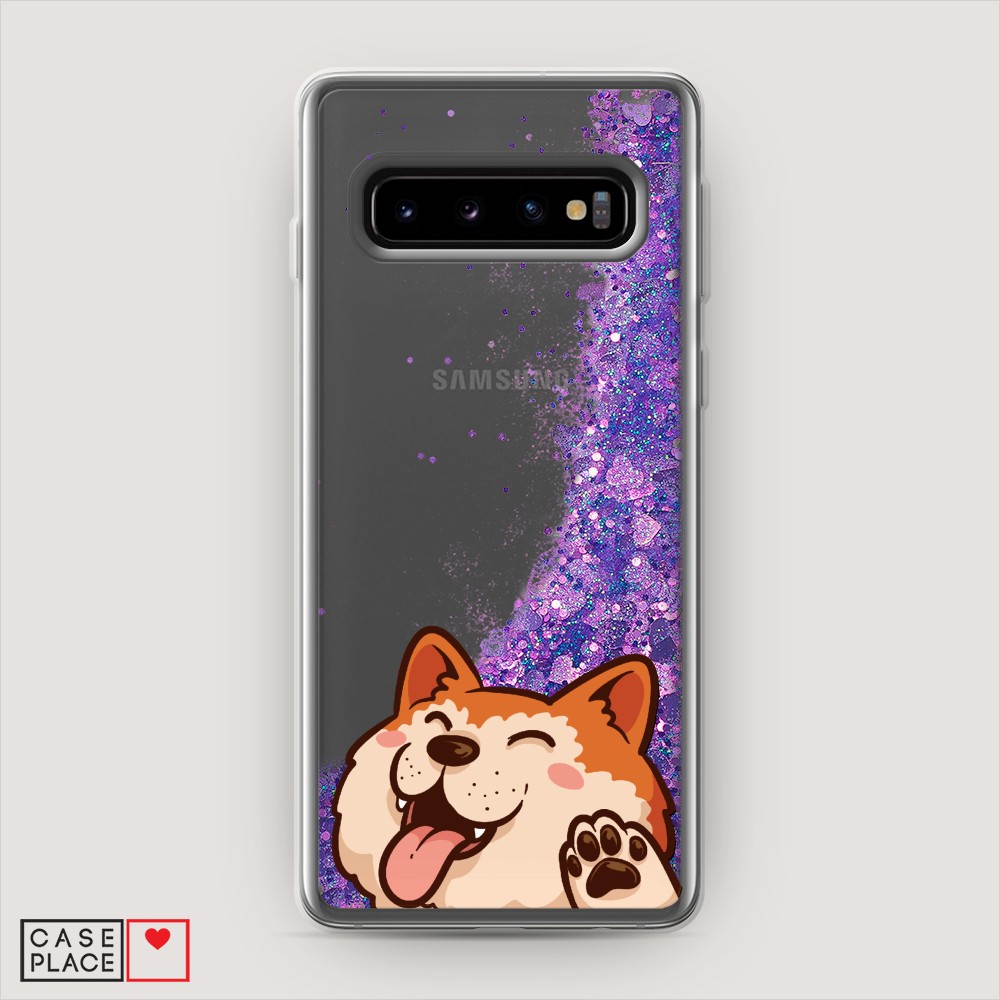 

Чехол Awog на Samsung Galaxy S10 "Акита-ину машет", Разноцветный, 27092-1