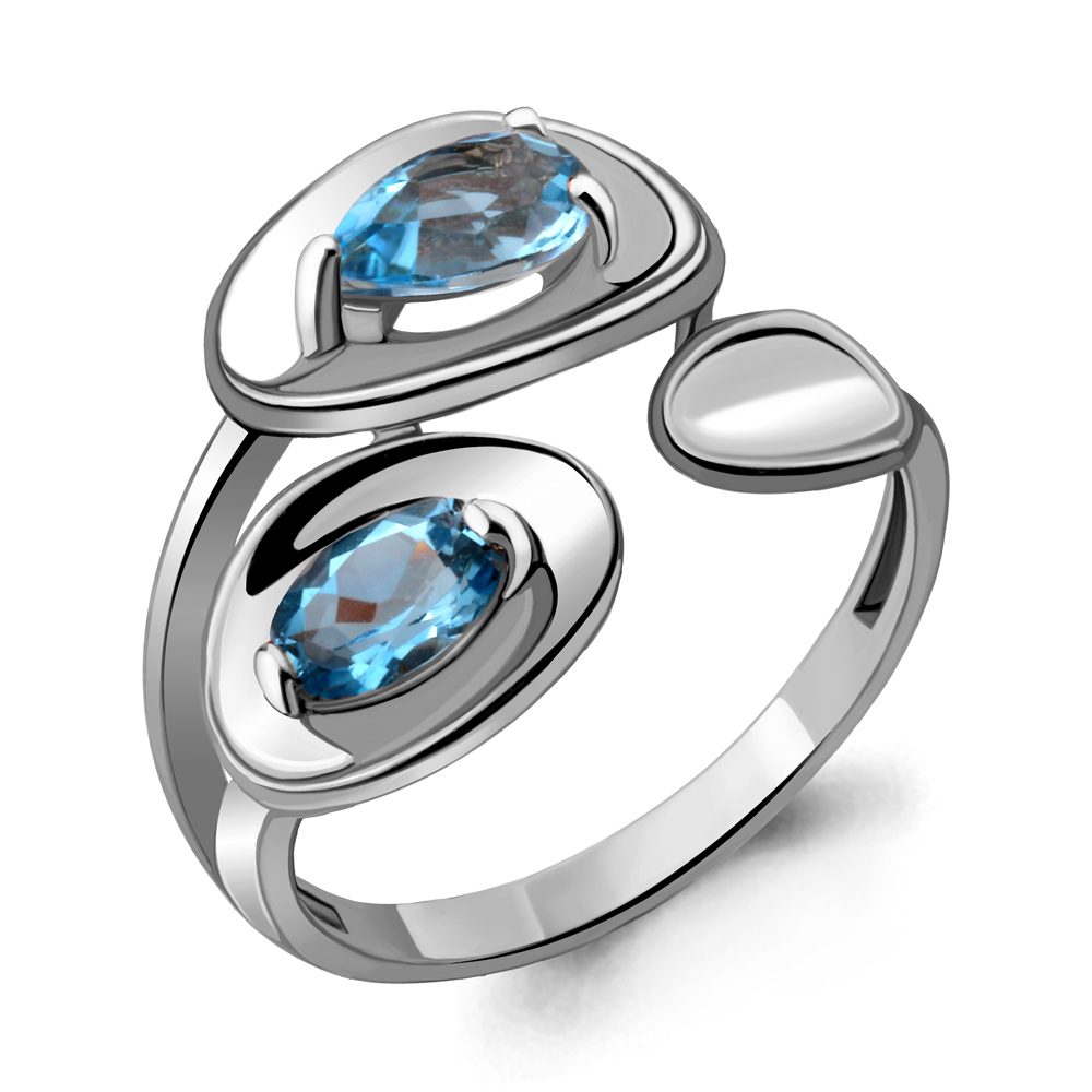 

Кольцо из серебра с топазом р.  Aquamarine 6918705_925_р, 6918705_925_р