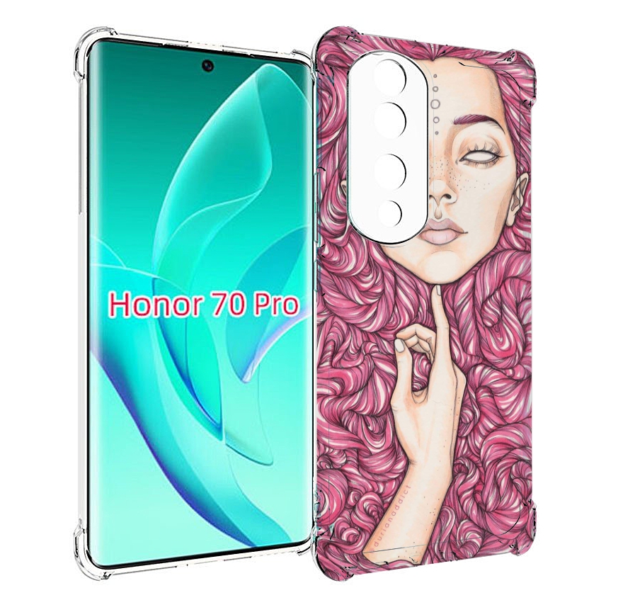 

Чехол MyPads девушка утонула в волосах женский для Honor 70 Pro / 70 Pro Plus, Прозрачный, Tocco