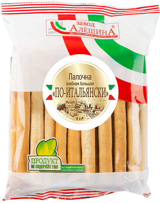 

Палочка хлебная Завод Алешина По-итальянски большая 180 г