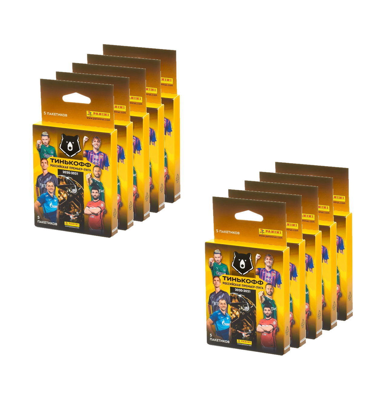 

10 блистеров наклеек panini рпл 2020-2021