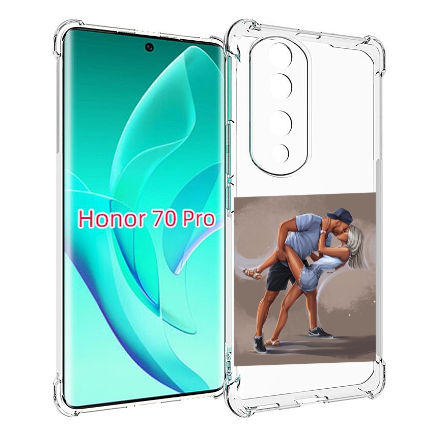 

Чехол MyPads девушка с парнем танцуют женский для Honor 70 Pro / 70 Pro Plus, Прозрачный, Tocco