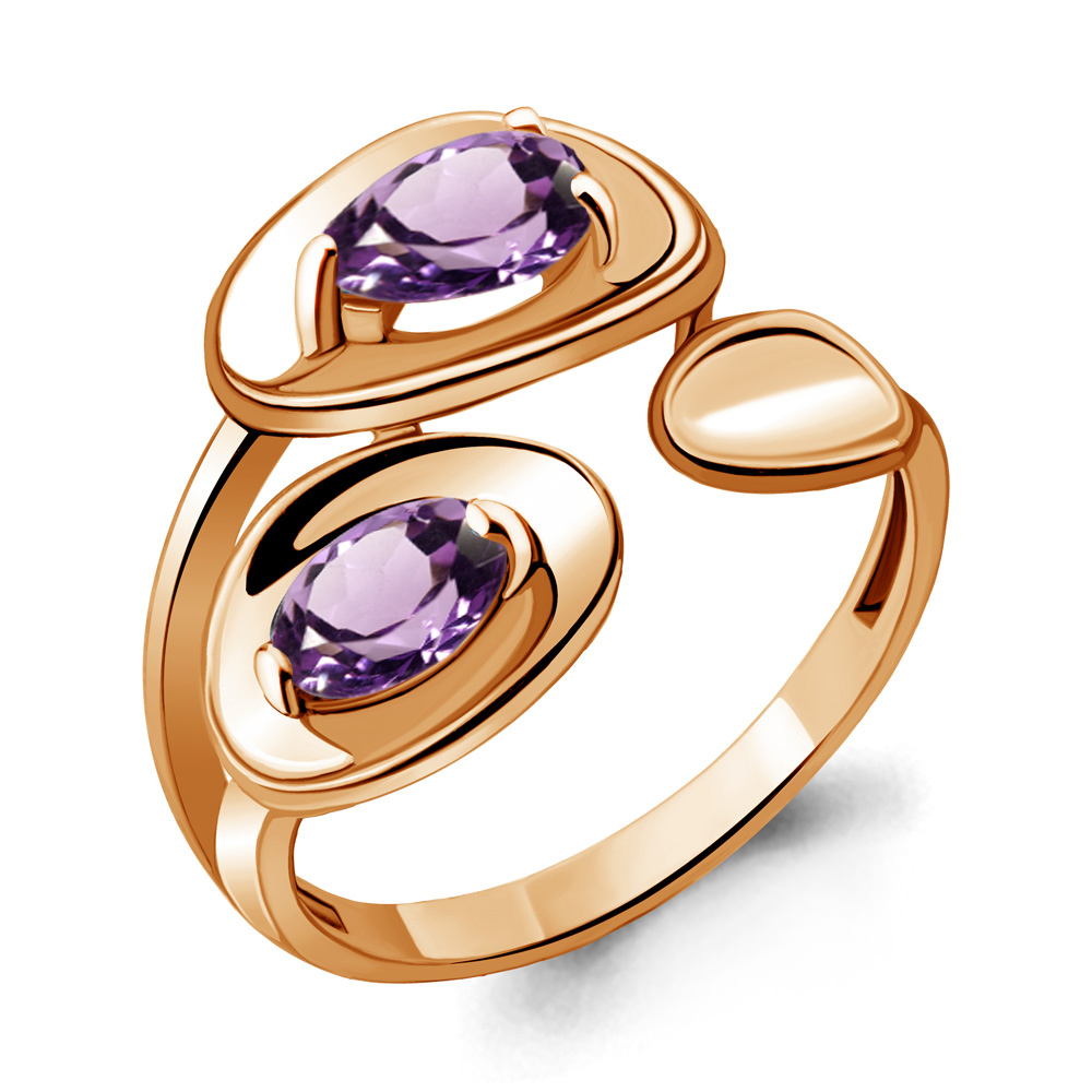 

Кольцо из серебра с аметистом р. 18,5 Aquamarine 6918704_925_з, 6918704_925_з