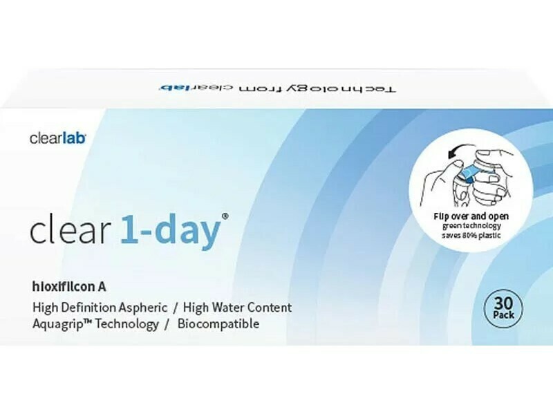 Контактные линзы ClearLab Clear 1-day 30 линз R 8.7 +0.75