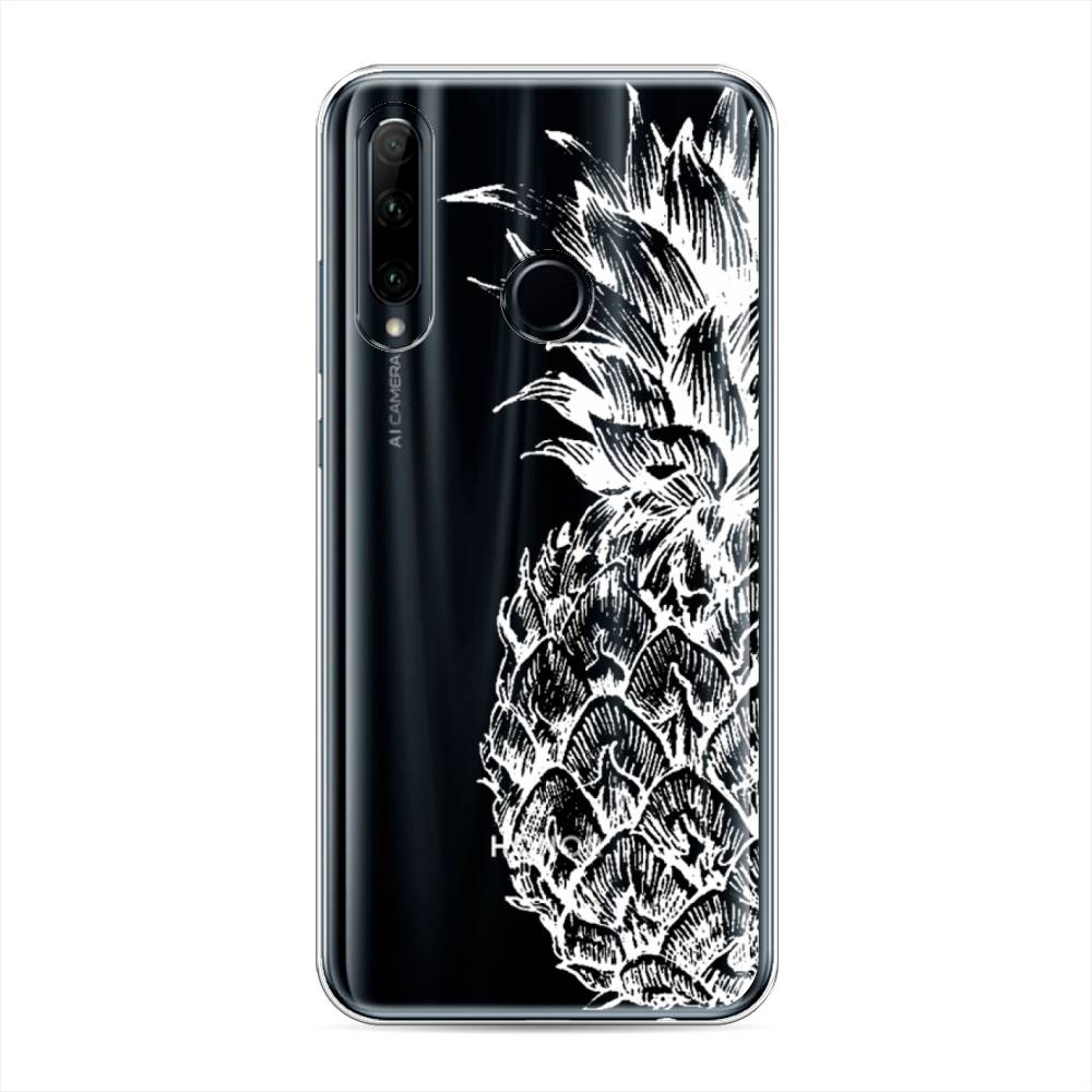 

Чехол Awog на Honor 20e "Ананас графика белая", Разноцветный, 6104150-10