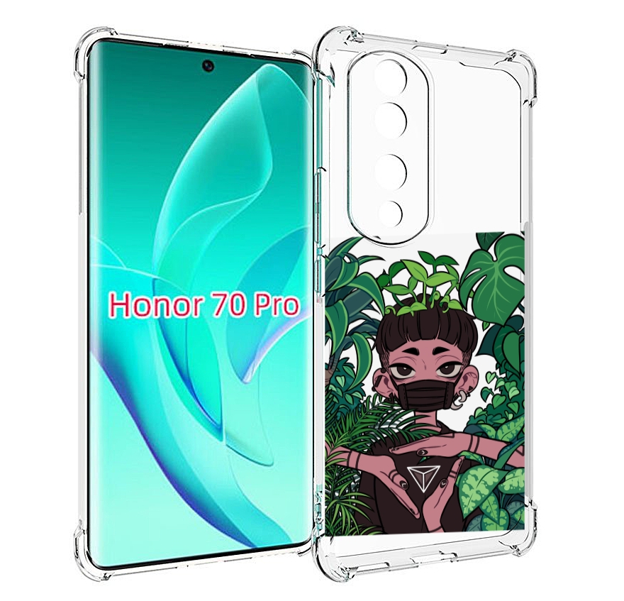 

Чехол MyPads девушка в природе женский для Honor 70 Pro / 70 Pro Plus, Прозрачный, Tocco