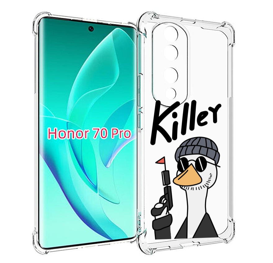 

Чехол MyPads гусь-с-пистолет для Honor 70 Pro / 70 Pro Plus, Прозрачный, Tocco