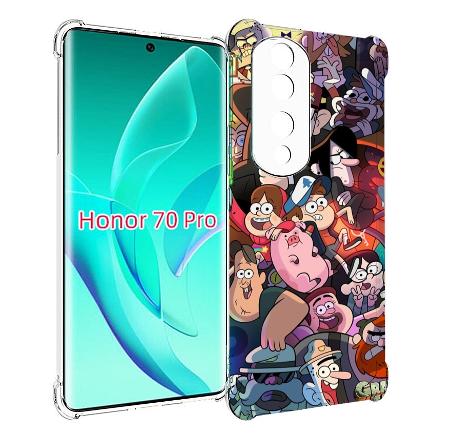 

Чехол MyPads гравити-фолз для Honor 70 Pro / 70 Pro Plus, Прозрачный, Tocco