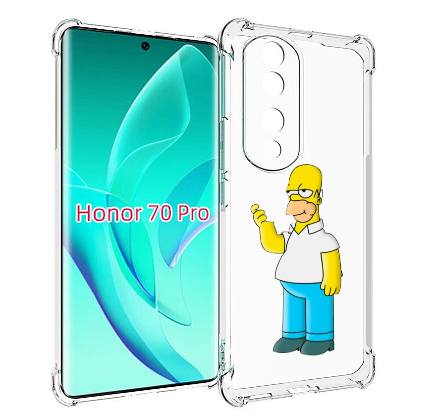 

Чехол MyPads гомер-симпсон для Honor 70 Pro / 70 Pro Plus, Прозрачный, Tocco