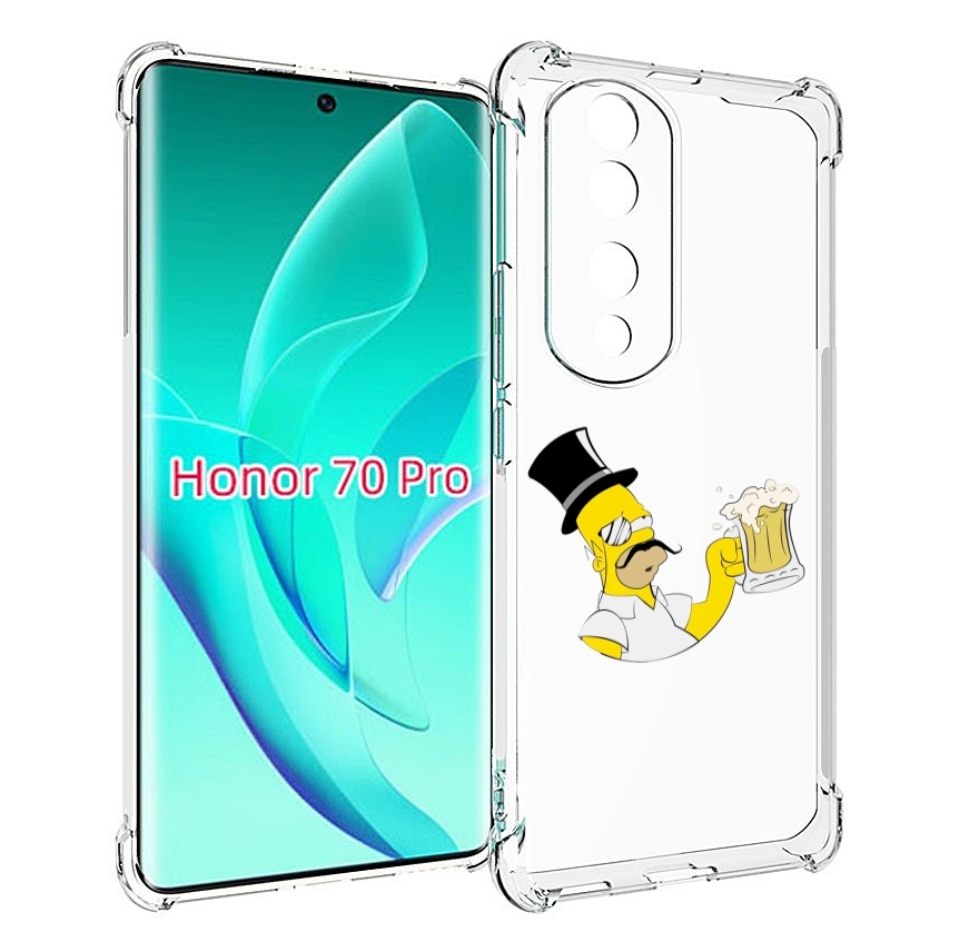 

Чехол MyPads гомер-с-напитком для Honor 70 Pro / 70 Pro Plus, Прозрачный, Tocco