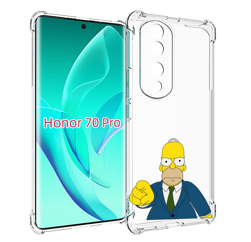 

Чехол MyPads гомер-злой для Honor 70 Pro / 70 Pro Plus, Прозрачный, Tocco