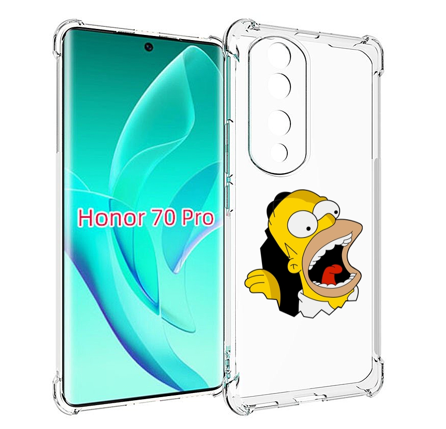 

Чехол MyPads гомер-голодный для Honor 70 Pro / 70 Pro Plus, Прозрачный, Tocco