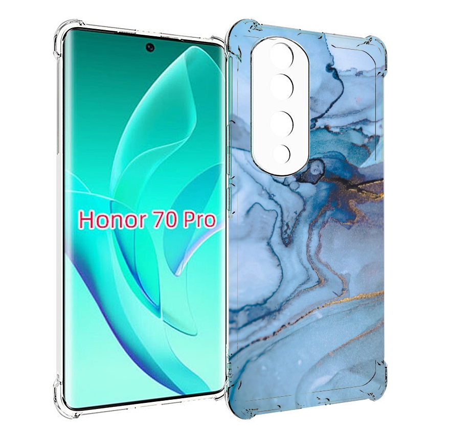 

Чехол MyPads голубой мрамор для Honor 70 Pro / 70 Pro Plus, Прозрачный, Tocco