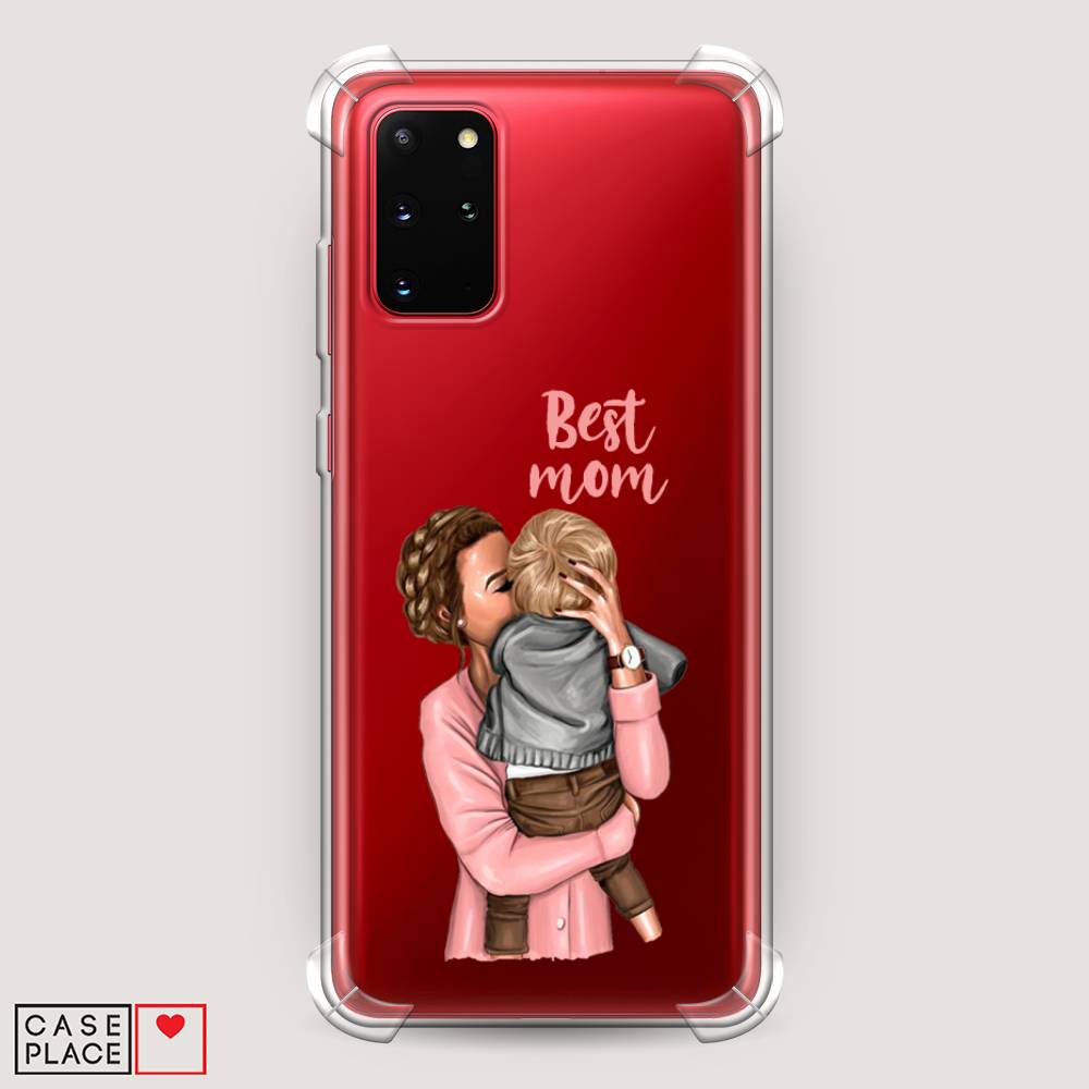 

Чехол Awog на Samsung Galaxy S20 + "Мама с малышом", Розовый;коричневый;бежевый, 29351-1