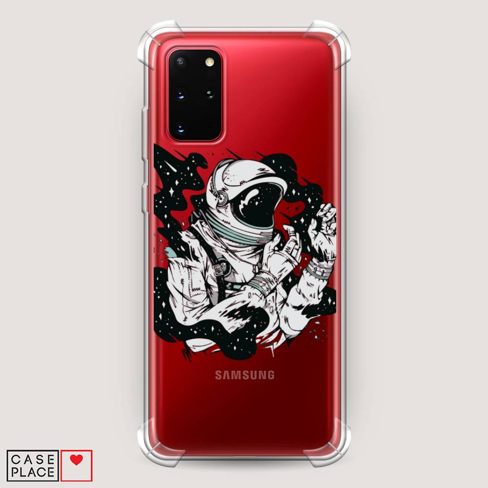 

Чехол Awog на Samsung Galaxy S20 + "Космонавт арт", Черный;белый;прозрачный, 29351-1