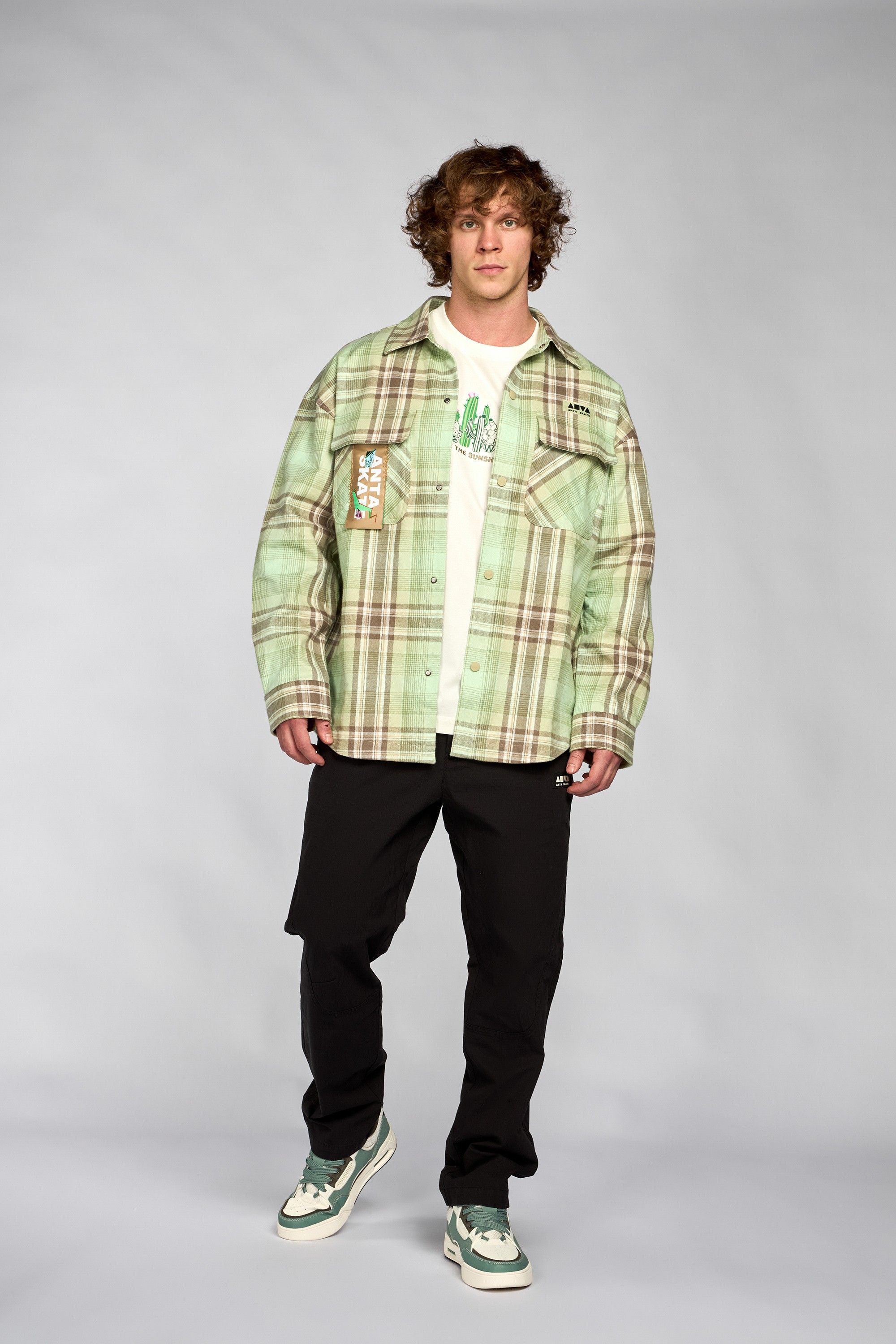 Рубашка мужская Anta 852418104-2 зеленая XL